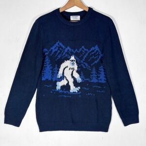 Old Navy Blue Yeti Abominable Snowman Soft Sweater Kids XXL / Womens S